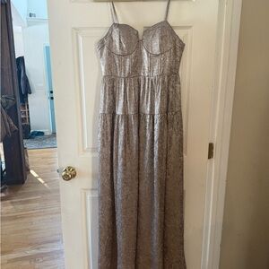 Metallic Maxi Dress